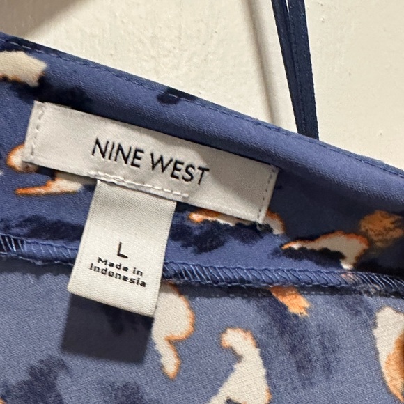 Nine West One-Shoulder Dress  Size Large Blue - Picture 6 of 8